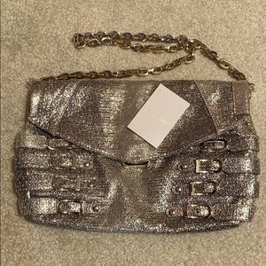 Like New Rare JIMMY CHOO silver purse.